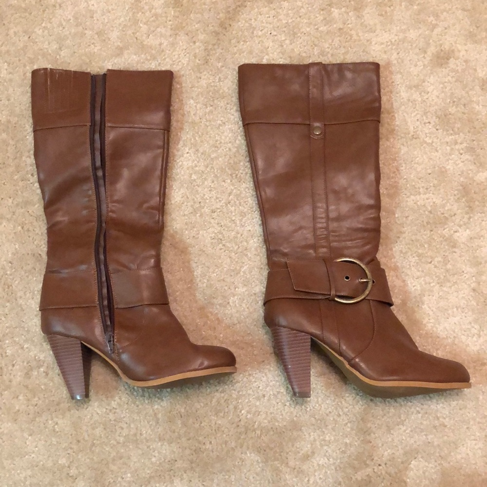 Tall brown boots